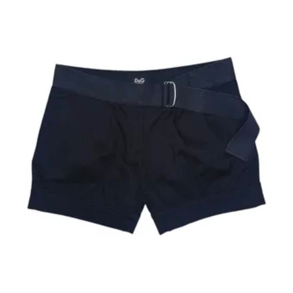 Dolce and Gabbana D&G vintage Y2K shorts black with silver hardware Size 42 or L